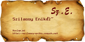 Szilassy Enikő névjegykártya
